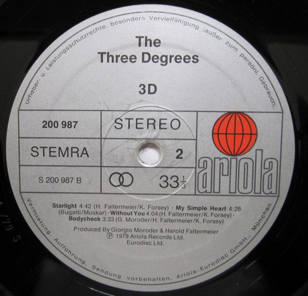 The Three Degrees : 3D (LP, Album)