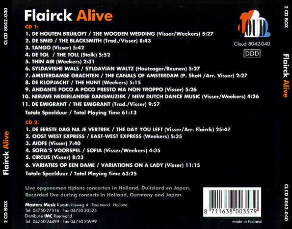 Flairck : Alive (2xCD, Album)