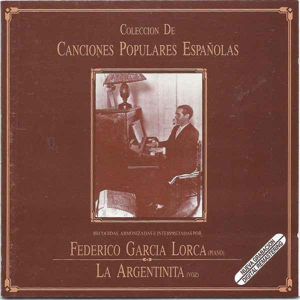 Federico García Lorca & La Argentinita : Colección De Canciones Populares Españolas (CD, Comp)