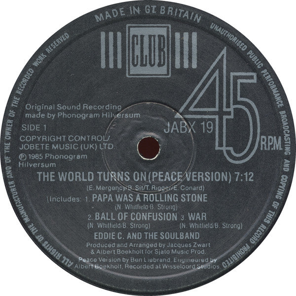 Eddy & The Soulband : The World Turns On (12")