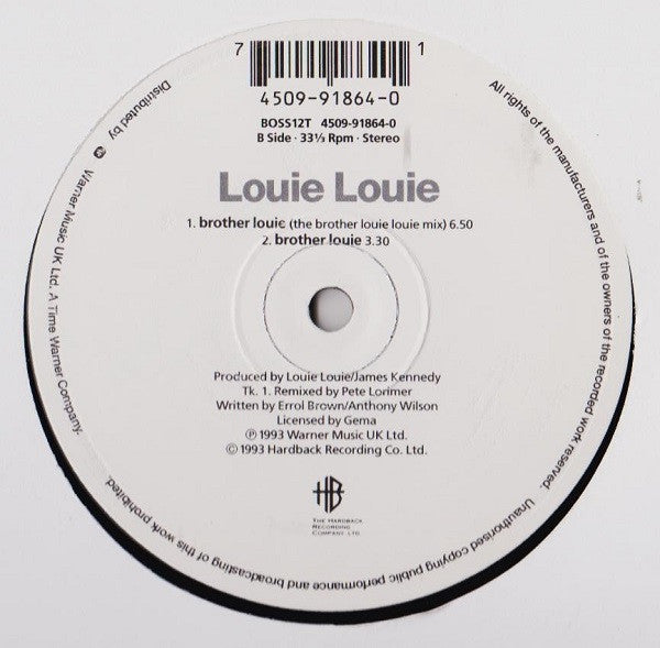 Louie Louie (2) : Brother Louie (12")