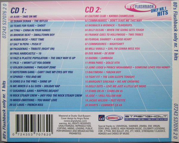 Various : 80's Flashback Only Nr. 1 Hits (2xCD, Comp)
