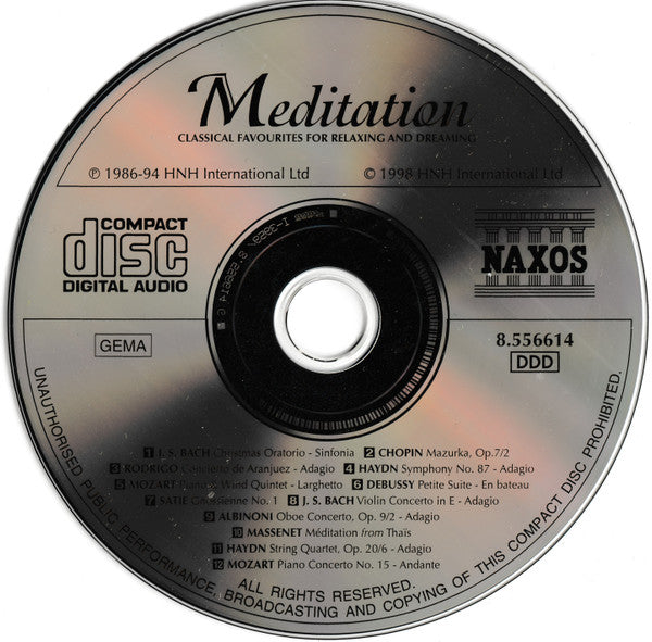 Various : Meditation (CD, Comp)
