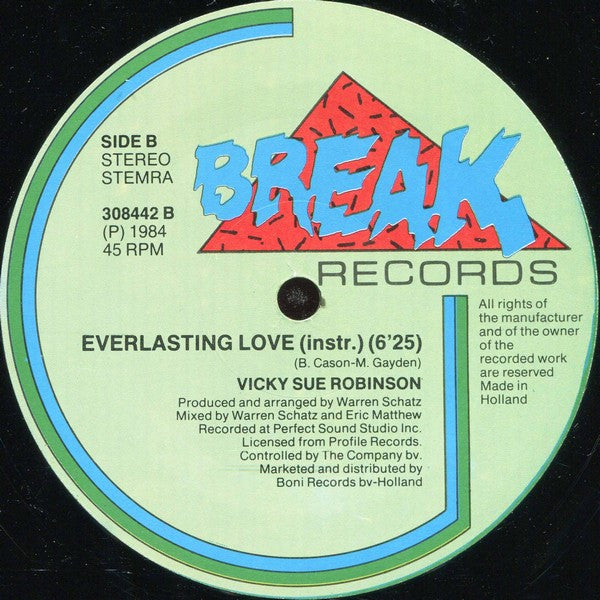 Vicki Sue Robinson : Everlasting Love (12", Gen)
