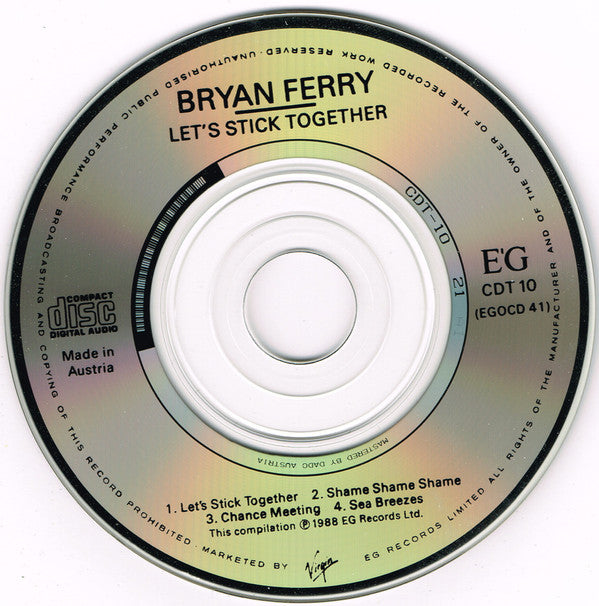 Bryan Ferry : Let's Stick Together (CD, Mini, Comp)