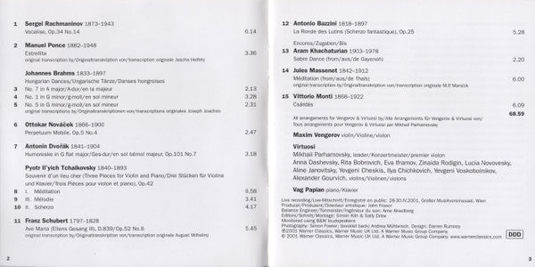 Maxim Vengerov, Virtuosi : Vengerov & Virtuosi (CD, RE)