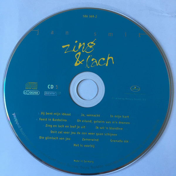 Jan Smit : Zing & Lach (Nederlandse En Duitse Versie) (2xCD, Album)