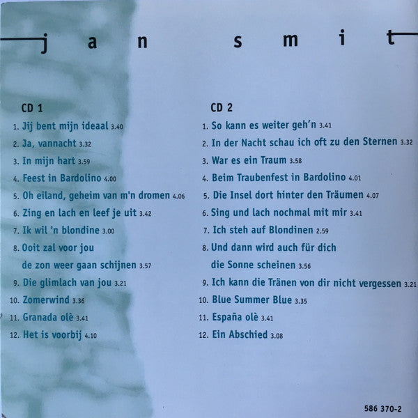 Jan Smit : Zing & Lach (Nederlandse En Duitse Versie) (2xCD, Album)