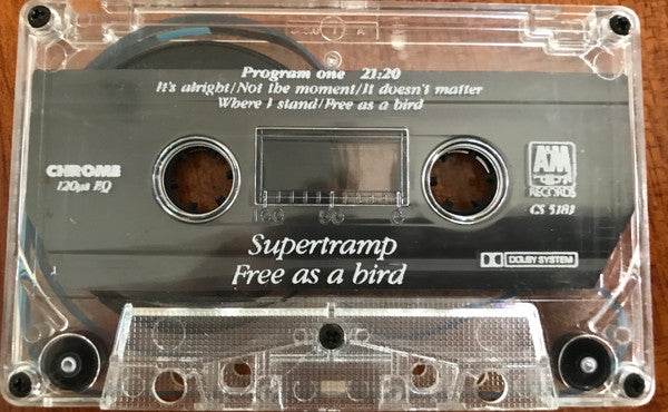 Supertramp : Free As A Bird (Cass, Album, Chr)
