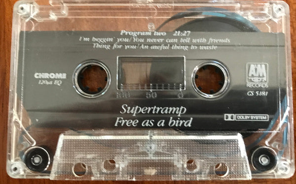 Supertramp : Free As A Bird (Cass, Album, Chr)