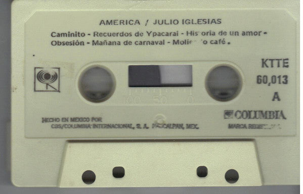 Julio Iglesias : America (Cass, Album)