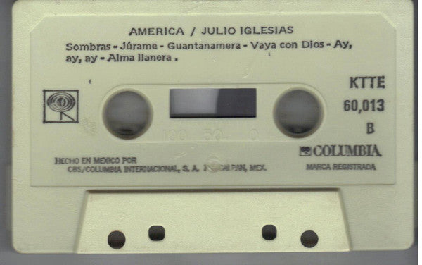 Julio Iglesias : America (Cass, Album)