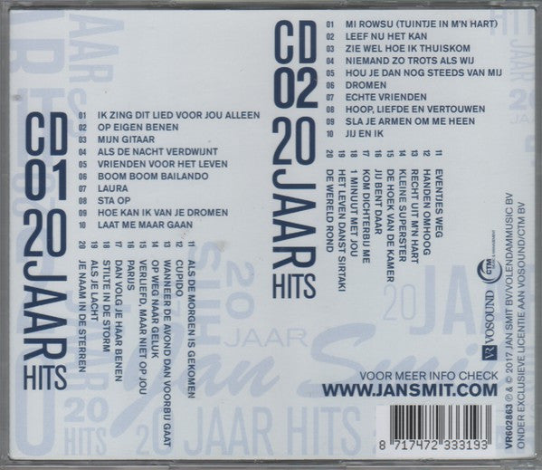 Jan Smit : 20 Jaar Hits (2xCD, Comp, MP)