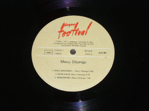 Manu Dibango : Manu Dibango (2xLP, Comp, Gat)