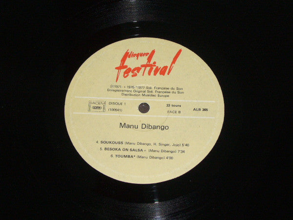 Manu Dibango : Manu Dibango (2xLP, Comp, Gat)