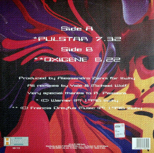 Hipnosis : Pulstar / Oxigene (12")