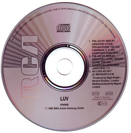 Luv' : The LUV Hit-Medley (CD, Maxi)