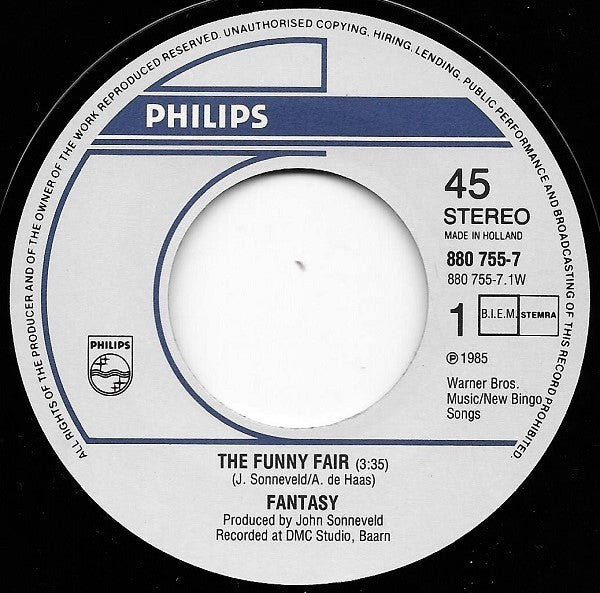 Fantasy (17) : The Funny Fair (7", Single)