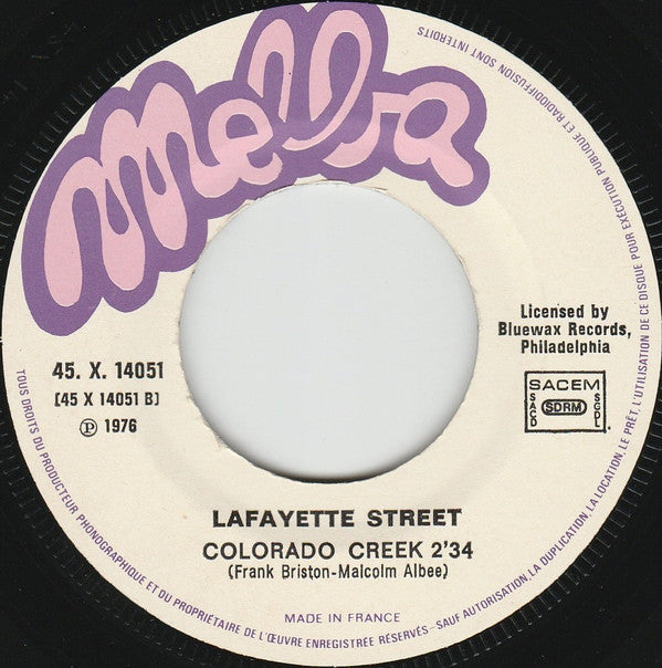 Lafayette Street : Chariot (I Will Follow Him) (7")