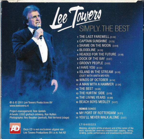 Lee Towers : Simply The Best (CD, Comp)