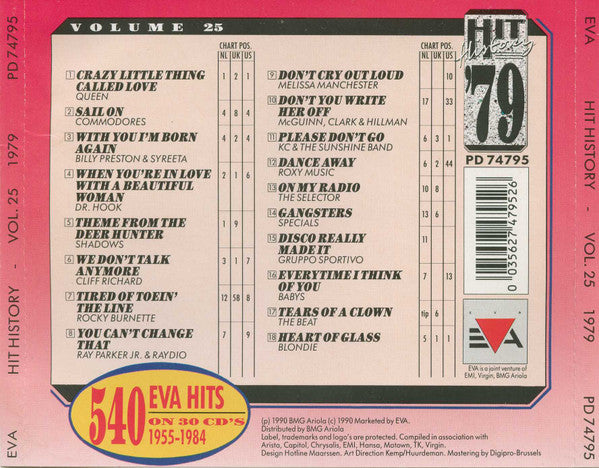 Various : Hit History '79 - Volume 25 (CD, Comp)