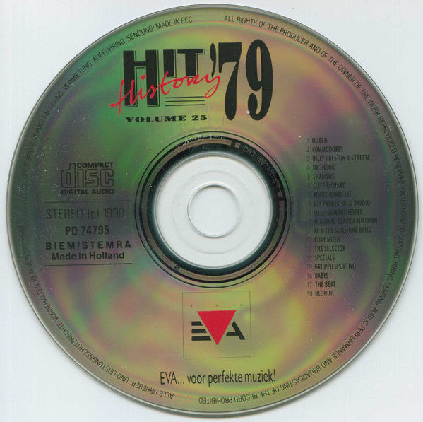 Various : Hit History '79 - Volume 25 (CD, Comp)