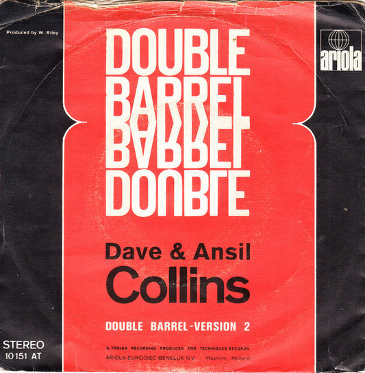 Dave & Ansel Collins : Double Barrel (7", Single)