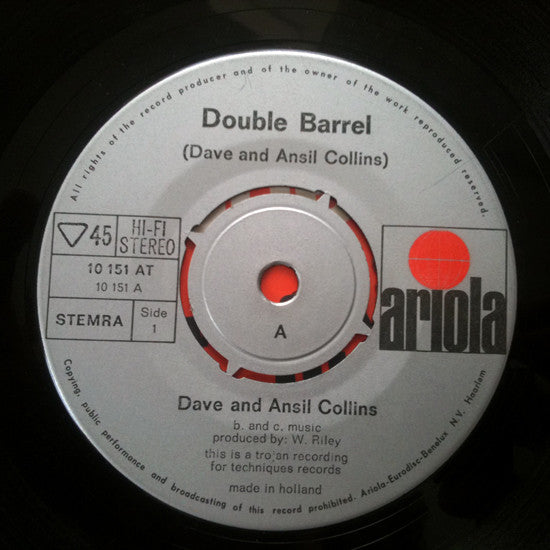 Dave & Ansel Collins : Double Barrel (7", Single)