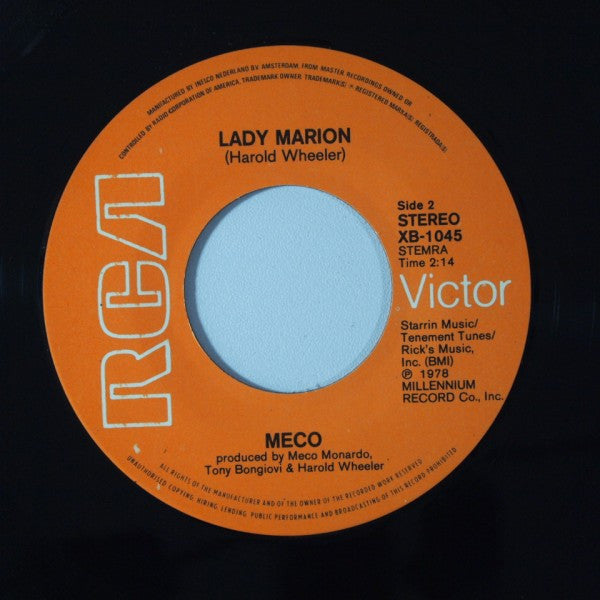 Meco Monardo : Topsy / Lady Marion (7")
