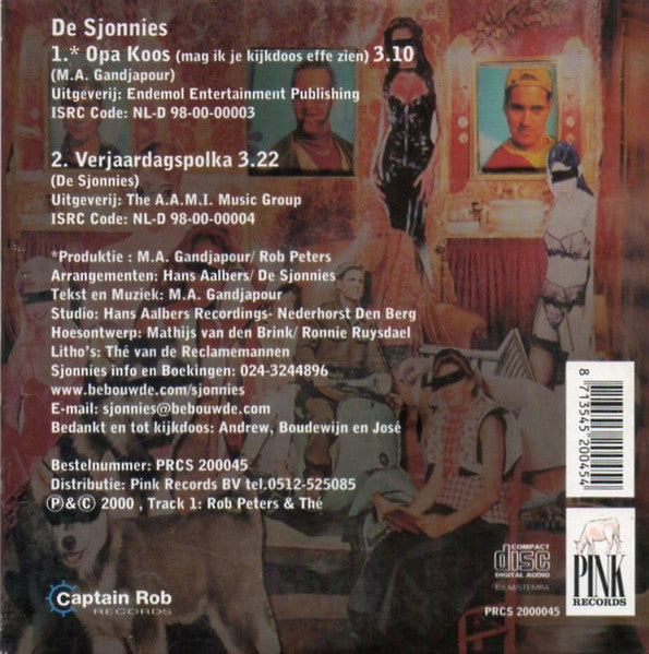 De Sjonnies : Opa Koos (Mag Ik Je Kijkdoos Effe Zien) (CD, Single)