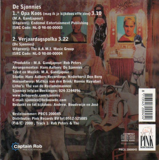 De Sjonnies : Opa Koos (Mag Ik Je Kijkdoos Effe Zien) (CD, Single)