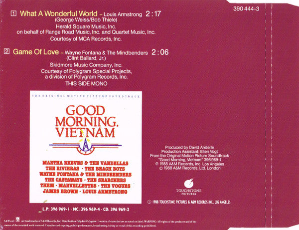 Louis Armstrong : What A Wonderful World (CD, Mini, Single, Mono)