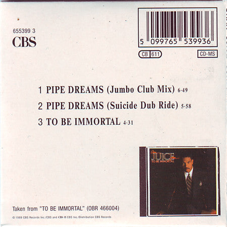 Oran 'Juice' Jones : Pipe Dreams (CD, Mini, Maxi)