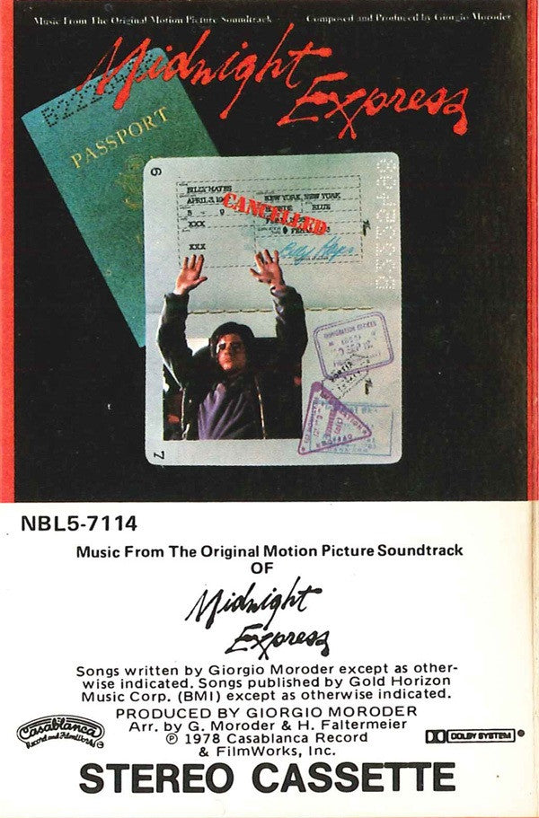 Giorgio Moroder : Midnight Express (Music From The Original Motion Picture Soundtrack) (Cass, Album)