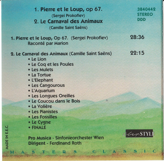 Sergei Prokofiev, Camille Saint-Saëns : Pierre Et Le Loup / Carnaval Des Animaux  (CD, Album)