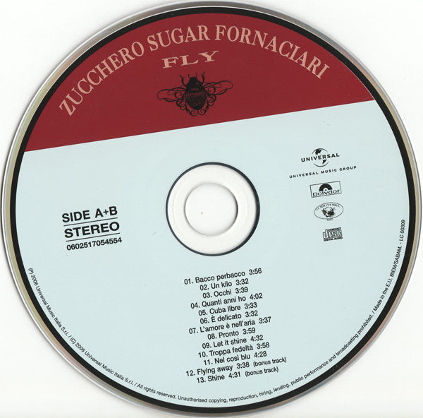 Zucchero : Fly (CD, Album, Sup)