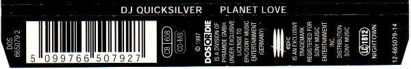 DJ Quicksilver : Planet Love (CD, Maxi)