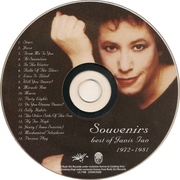 Janis Ian : Souvenirs - Best Of Janis Ian 1972 - 1981 (CD, Comp)