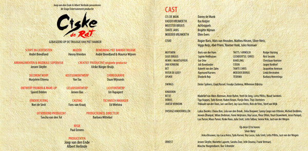 Various : Ciske De Rat De Musical (Castalbum) (CD, Album)