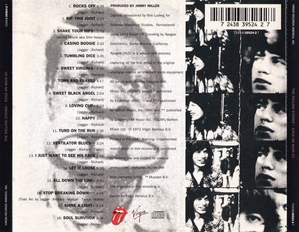 The Rolling Stones : Exile On Main St. (CD, Album, RE, RM)