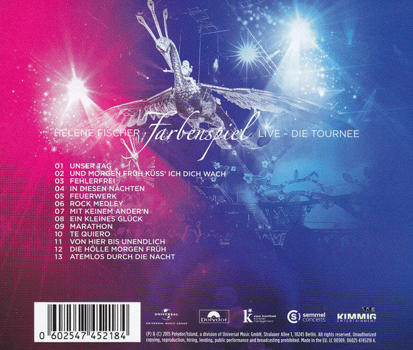 Helene Fischer : Farbenspiel Live - Die Tournee (Highlight) (CD, Album)