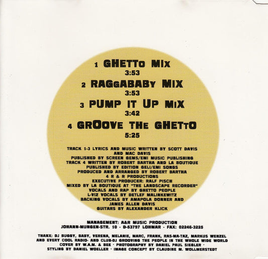 Ghetto People Feat. L-Viz : In The Ghetto (CD, Maxi)