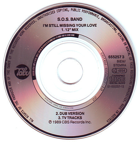 The S.O.S. Band : I'm Still Missing Your Love (CD, Mini, Maxi)