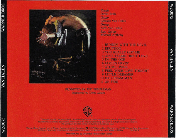 Van Halen : Van Halen (CD, Album, Club, RE, RM, Spe)