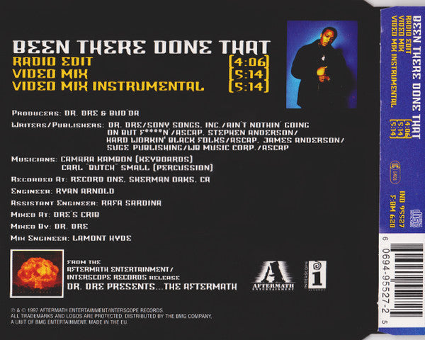Dr. Dre : Been There Done That (CD, Single)