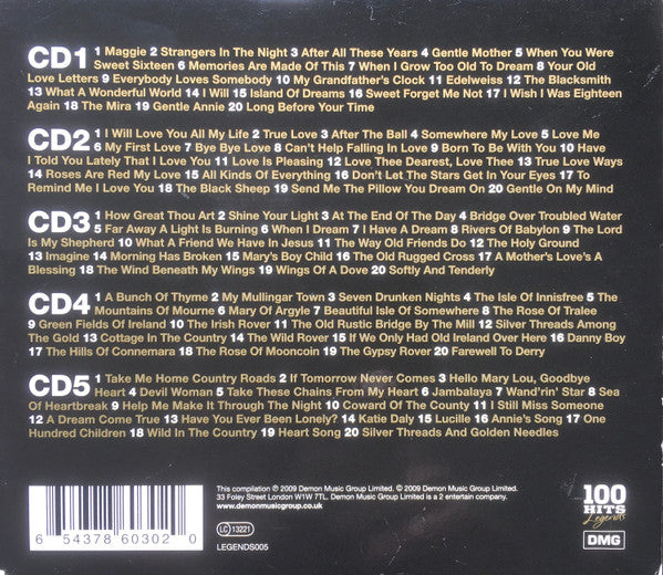 Foster & Allen : 100 Hits Legends (5xCD, Comp)