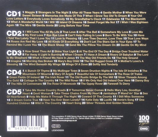 Foster & Allen : 100 Hits Legends (5xCD, Comp)