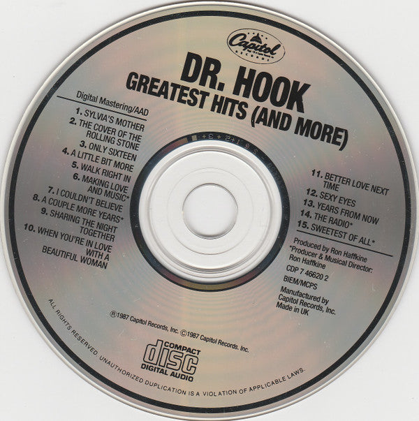 Dr. Hook : Greatest Hits (And More) (CD, Album, Comp, RM)