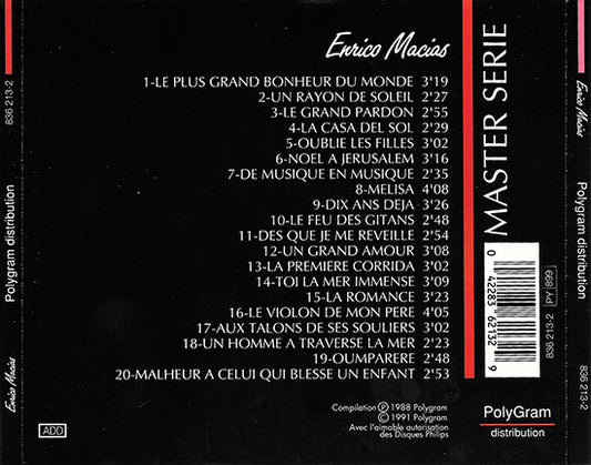 Enrico Macias : Enrico Macias (CD, Comp, RE)