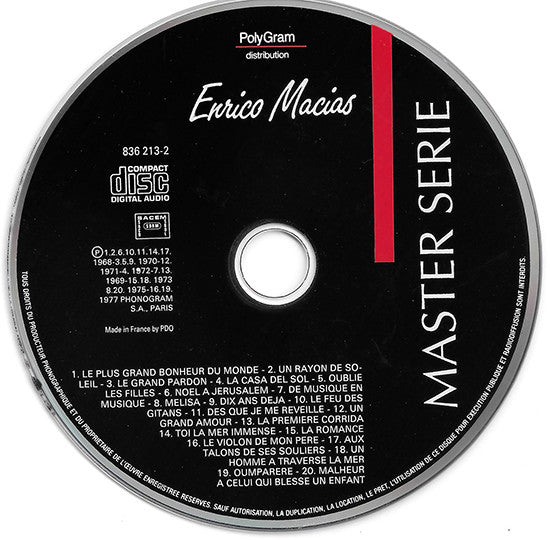 Enrico Macias : Enrico Macias (CD, Comp, RE)